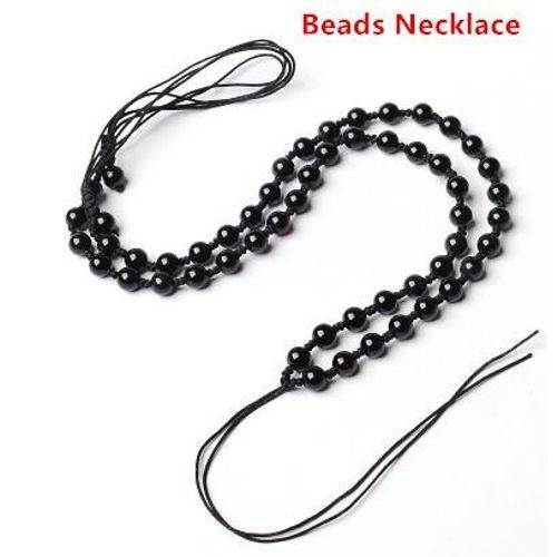 Collier En Obsidienne Noire Naturelle Sculpte  La Main, Dragon Chinois, Phnix, Baguette, Amulette Porte-Bonheur, Collier Gratuit, Bijoux Fins  La Mode
