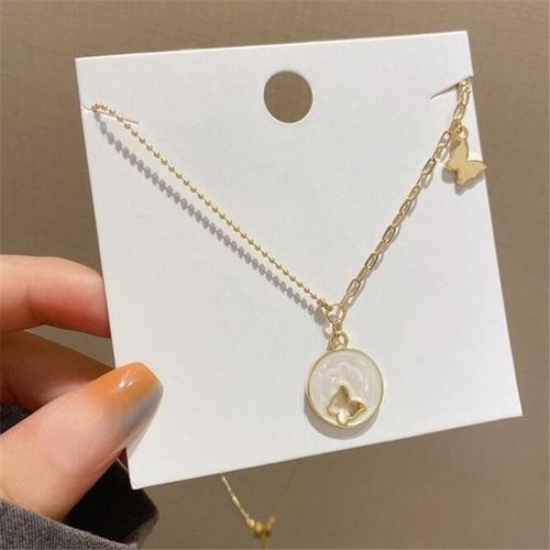 Collier En Rsine Motif Papillon Ajour, Design Cratif, Chane De Clavicule En Or,  La Mode, Bijoux Cadeaux Pour Fte De Mariage