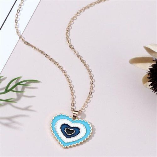 Collier En Rsine Multicouche En Forme De CUr, Pendentif Cratif Pour Femmes, Bijoux De Fte D'amis