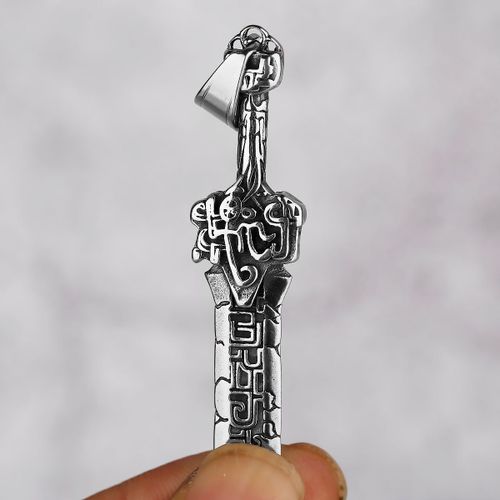 Collier pe Casse Dominatrice Unisexe, Pendentif Dieu Sauvage De La Guerre, Acier Inoxydable, Rtro Punk Gothique, Cadeau De Fte D'anniversaire, Vente En Gros