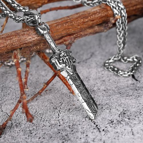Collier pe Casse Dominatrice Unisexe, Pendentif Dieu Sauvage De La Guerre, Acier Inoxydable, Rtro Punk Gothique, Cadeau De Fte D'anniversaire, Vente En Gros