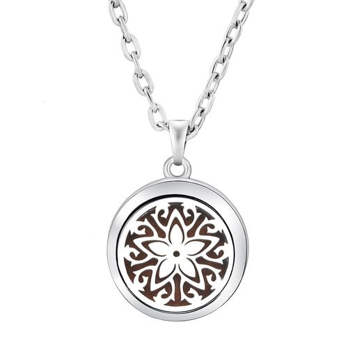 Collier Mdaillon D'aromathrapie Pour Femme, Note Itude, Diffuseur D'huiles Essentielles, Bijoux Simples, Pendentif En Acier Inoxydable, Haute Qualit, Nouveau