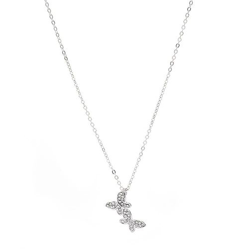 Collier Papillon  La Mode Pour Femmes, Nouveau Bijou Du Japon Et De La Core Du Sud, Chane De Clavicule Simple, Rouge Net, Assorti, 2020