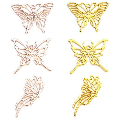 Collier Pendentif Avec Cadre En Mtal Dor, 6 Pices, Mignon Cadre Ajour, Chaton Chat, Uv, Rsine poxy, Outils, Accessoires Faits  La Main