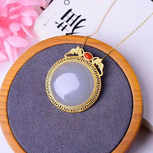 Collier Pendentif Cyan Htian En Argent/Jade Blanc, Design Lger De Luxe Aristocratique, Marque Rtro, Bijoux De Chauve-Souris Dor Pour Femmes