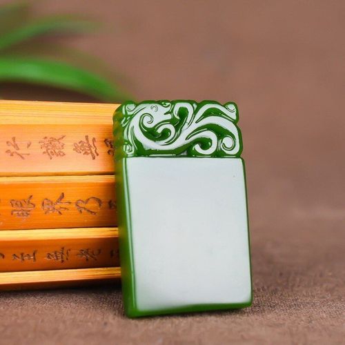 Collier Pendentif De Scurit En Jade Vert Naturel Chinois, Sculpt  La Main, Breloque  La Mode, Amulette, Cadeaux Porte-Bonheur Pour Hommes Et Femmes
