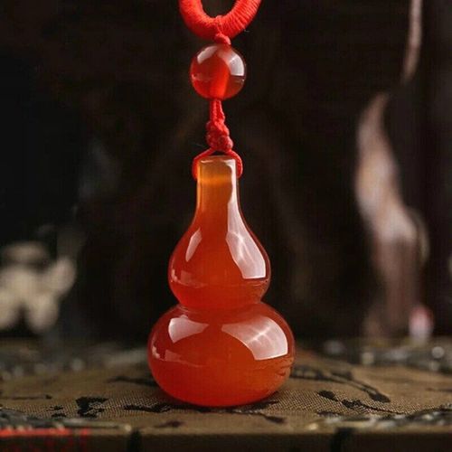 Collier Pendentif En Agate Rouge Chinoise Naturelle, Gourde En Jade, Breloque  La Mode, Sculpture  La Main, Bijoux Pour Hommes Et Femmes, Cadeaux Amulette De Bndiction