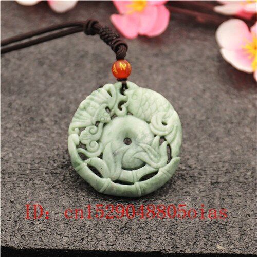 Collier Pendentif En Jade De Chauve-Souris Blanc Vert Naturel, Ajour, Double Face, Sculpt, Breloque, Bijoux Amulette De Poisson, Cadeaux Pour Femmes