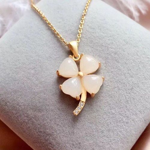 Collier Pendentif En Jade Naturel Hetian Porte-Bonheur Pour Femmes, Bijou Artisanal En Or Ancien Unique De Style Palais Rtro Chinois