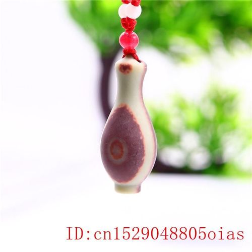 Collier Pendentif Vase En Jade Sculpt En 3d, Breloque, Cadeaux  La Mode, Amulette Naturelle, Bijoux Chinois