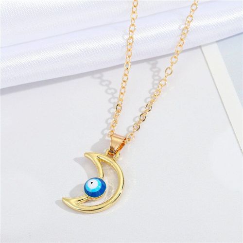 Collier Turc Mauvais Il Pour Femmes Et Hommes, Pendentif Ajour En Forme D'toile, De Lune Ou D'oeil Bleu, Chane De Clavicule, Cadeau, Nouvelle Collection