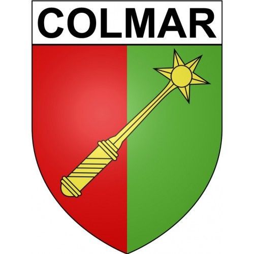 Colmar 68 Ville Stickers Blason Autocollant Adhsif - 12 Cm