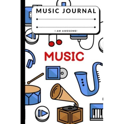 Color Doodle Musical Instruments - Song Writing Music Journals For Kids: Lined/Ruled Paper And Staff, Manuscript Paper For Notes, Lyrics And Music. ... Book Notebook Journal 100 Pages 6x9   de unknown  Format Broch 