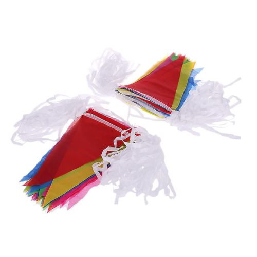 Colorful 80m For Triangle Flag Pennant Bunting String For Banner Garland Festiva