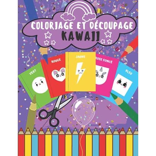 Coloriage Et Découpage Kawaii: Découpage Et Coloriage Kawaii De Forme ...