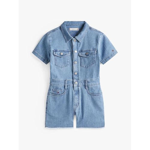 Combishort Adaptive En Denim  Drapeau Brod Adp Denim Jumpsuit/Drapey - 98 Cm