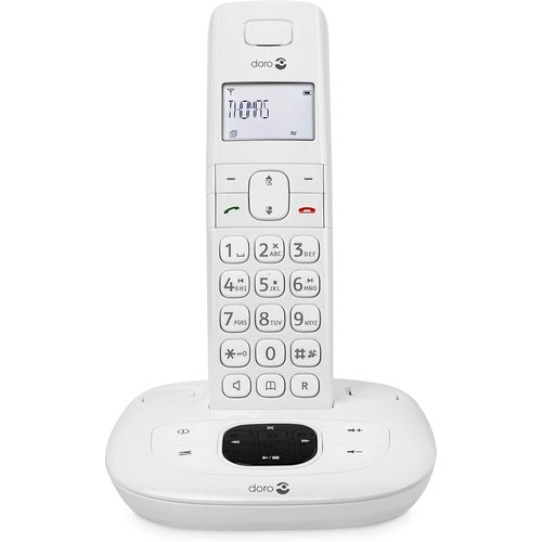 Comfort 1015 Single Tlphone sans Fil DECT pour Seniors avec Rpondeur et Fonction Mains-Libres (Blanc).[U9]