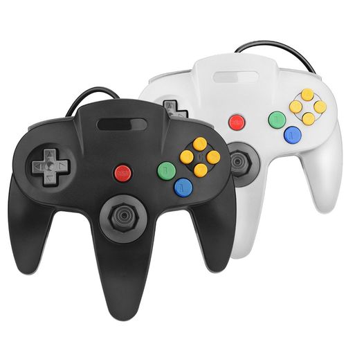 Comme Montr - Manette De Jeu Filaire Usb N64 Classique, Manette De Jeu, Manette De Jeu, Jeux Rtro, Pc Windows, Ordinateur Portable Mac, 2 Pices
