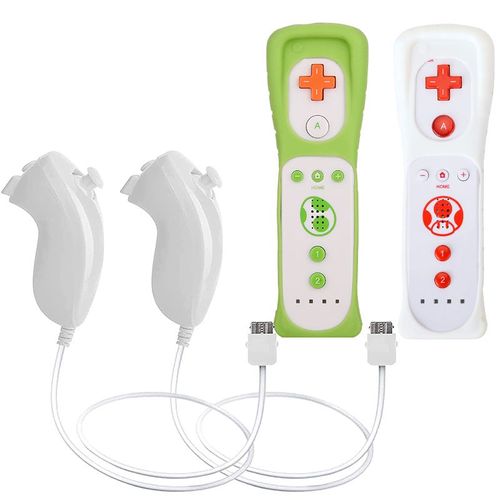 Comme Montr - Tlcommande Avec Motion Plus Pour Nintendo Wii, Manette De Jeu Sans Fil Dahchuck, Manette De Console, Manette De Jeu, 2 Pices
