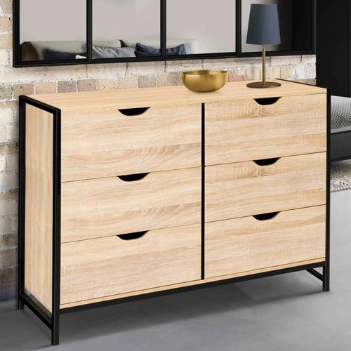 Commode 6 Tiroirs Detroit Design Industriel
