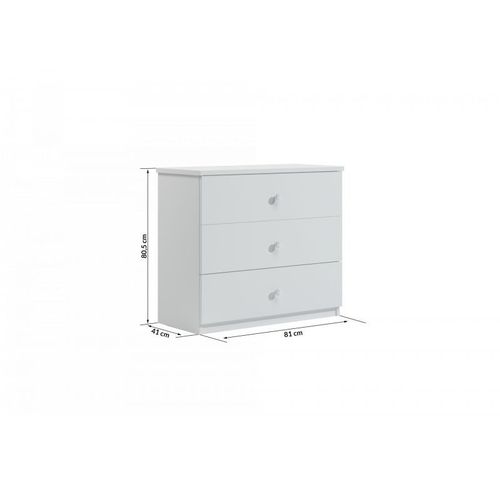 Commode Babydreams Verte Avec Un Ours En Peluche Fleurs