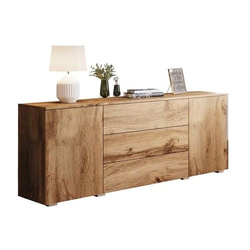 Commode Sarasota 129, Avec Tiroirs Et Portes, Nombre De Tiroirs: 3