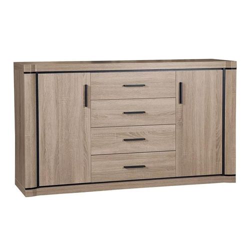 Commode Lorelie 100, Avec Tiroirs Et Portes, Nombre De Tiroirs: 4