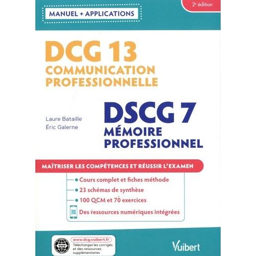 Communication Professionnelle Dcg 13 - Mmoire Professionnel Dscg 7 - Matriser Les Comptences Et Russir Le Diplme    Format Grand Format 
