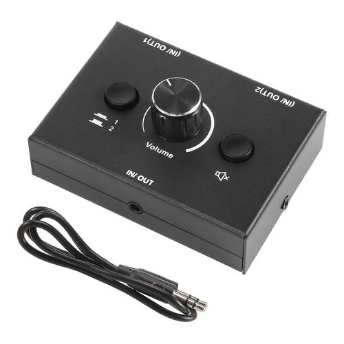 Commutateur audio 3,5 mm, 2 entres 1 sortie / 1 entre 2 sorties Sparateur audio, bote de commutation audio