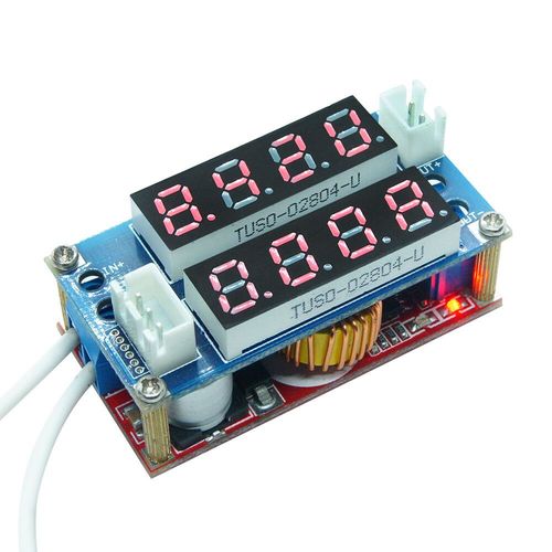 Commutateur De Carte De Technologie D'alimentation Dc-Dc Cc 5v 12v 24v,Courant Constant,Tension Constante,Abati Eur Cc Cv Buck Tech Non Isol - Type 4 Digit Red Blue