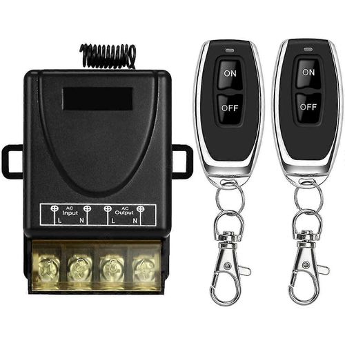 Commutateur de tlcommande haute puissance sans fil 433MHz, AC 220V/240V/110V 30A Rf Cisea Tlcommande Lumire