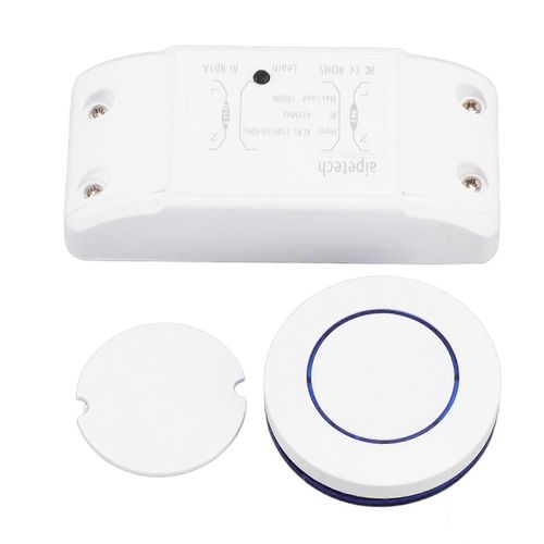Commutateur intelligent sans fil 433Mhz 3 modes de fonctionnement Interrupteur  distance sans fil Commutateur RF sans cblage pour appareils lectromnagers Bleu