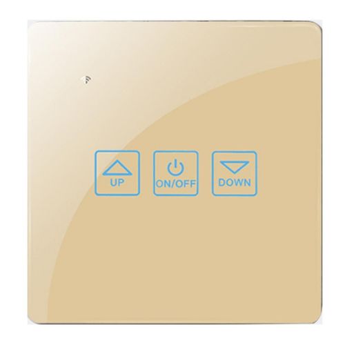 Commutateur tactile de contrle de la vitesse du ventilateur Wifi Smart Deluxe Crystal Panel Switch Tuay App Tlcommande 90V 250V EU UK Switch (B)
