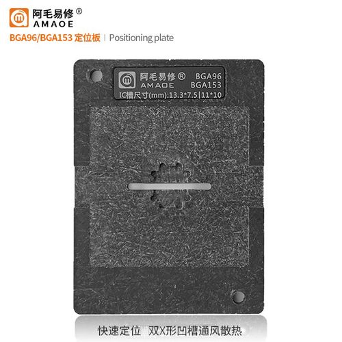 Compatible avec AMAOE Amao,plate-forme en tain DDR,plate-forme magntique BGA96,smart TV LCD,DDR2/3/4,maille en acier - Type BGA96-BGA153