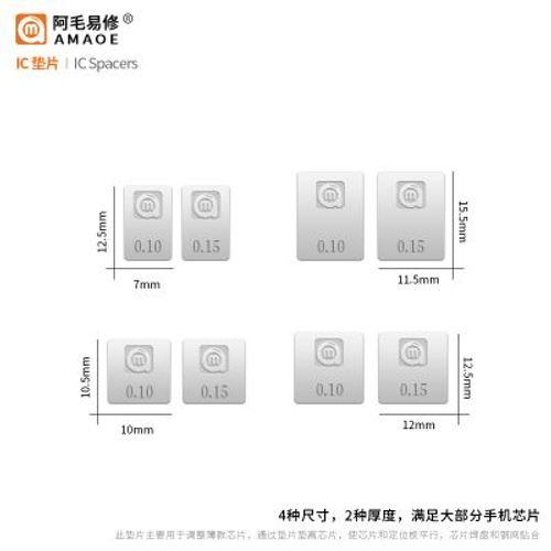 Compatible avec AMAOE Amao,plate-forme en tain DDR,plate-forme magntique BGA96,smart TV LCD,DDR2/3/4,maille en acier - Type IC gasket