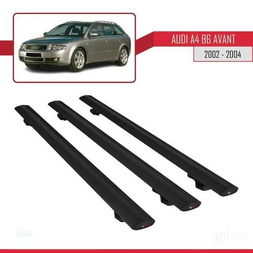 Barres De Toit - Audi - A4 (B6) Avant 2002-2004 - Basic Modle - 3 Barres - Noir