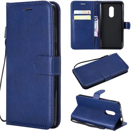 Compatible Avec Coque Xiaomi Redmi Note 4x, Flip Rabat Cuir Portefeuille Housse Avec Fentes Pour Cartes, Magnetique Fonction Stand Etui A Rabat Bleu & 2x Verre Trempe