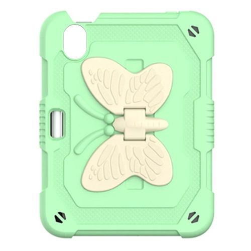 Compatible Avec Ipad Mini 6 2021 Avec Support  Crayons En Forme D'ailes De Papillon, Vert Dur Et Robuste