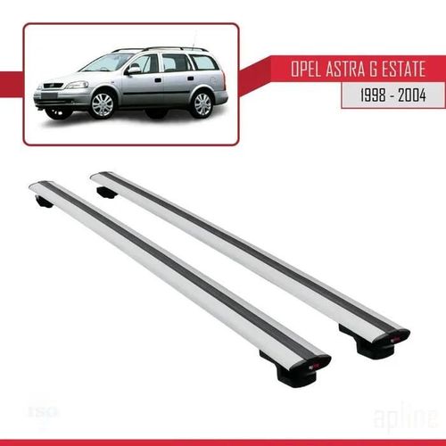Barres De Toit - Opel - Astra (G) Sw - Modle Basic - Aluminium - Gris - Charge 300 Kg