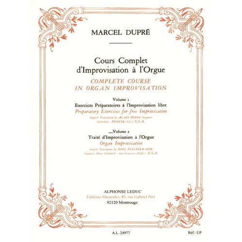 Complete Course In Organ Improvisation Volume 2 : Organ Improvisation