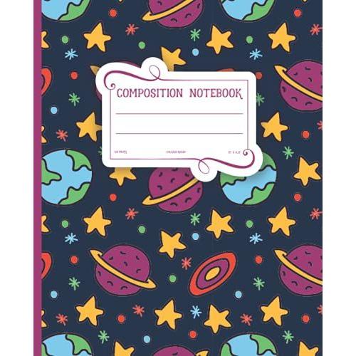 Composition Notebook: An Excellent Primary Composition Notebook With Black, Red, And Blue Lines Which Is Suitable For Boys In Grades 3 To 4   de Creative, Nobleway  Format Broch 
