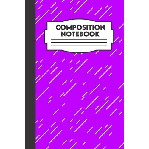 Composition Notebook: Marble Purple Composition Notebook Wide Ruled, 120 Page Notebook For High School Students   de Barkley, Adam  Format Broch 