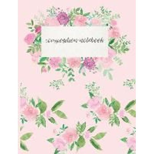 Composition Notebook: Note-Taking Journal For Students Pretty Watercolor Design   de So Good Books  Format Broch 