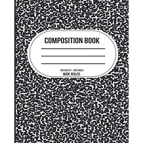 Composition Notebook: Wide Ruled Lined Paper Notebook Journal: Large Lined Note Paper For School, Notes And Writing All Things For Girls Kids Teens Students For Back To School And Home College Writing   de unknown  Format Broch 
