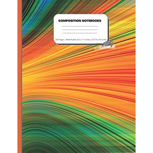 Composition Notebooks: Marble Journal Composition Book Wide-Ruled Notebook Marbled Composition Notebooks: College Ruled Full Size 8.5