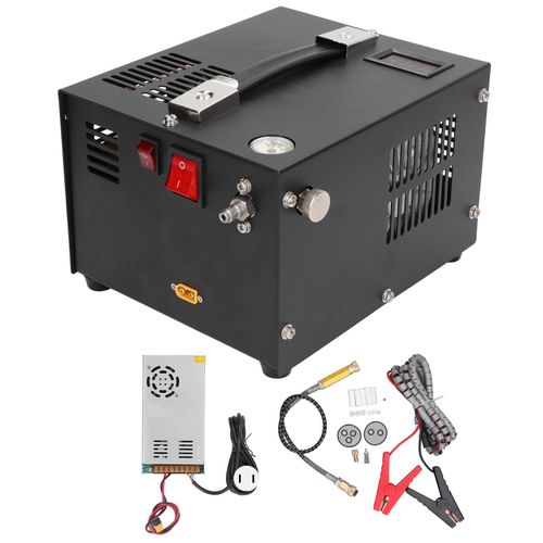Compresseur D'air Pcp 30mpa, Pompe à Gonflage Rapide Haute Pression, Ventilateur De Refroidissement, Compresseur Pcp Avec Transformateur De Puissance, Prise Us 110v