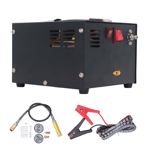 Compresseur D'air Pcp 4500psi 30mpa, Haute Pression, Sans Huile, Ventilateur De Refroidissement, Pompe éLectrique Portable Pour Paintball, Dc12v