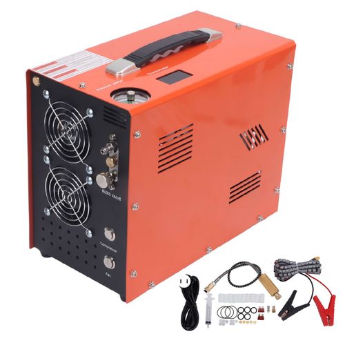 Compresseur D'air Pcp Double Cylindre 30mpa, Moteur En Cuivre Pur, Pompe Haute Pression 4500psi, Compresseur D'air éLectrique Prise Us 110v