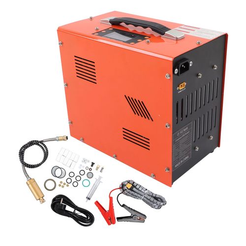 Compresseur D'air Pcp NuméRique Lcd Haute Pression, Pompe De Gonflage D'air à ArrêT Automatique Pour PlongéE Sous-Marine Dc12v