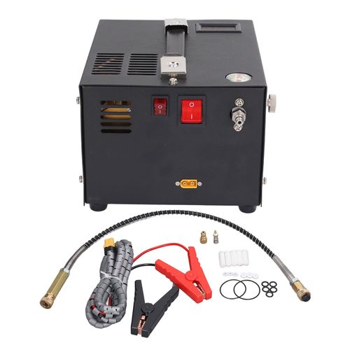 Compresseur D'air Pcp Portable 4500psi 30mpa 12v, Pompe Haute Pression Sans Huile Et Eau Pour Pistolet, RéServoir De Paintball
